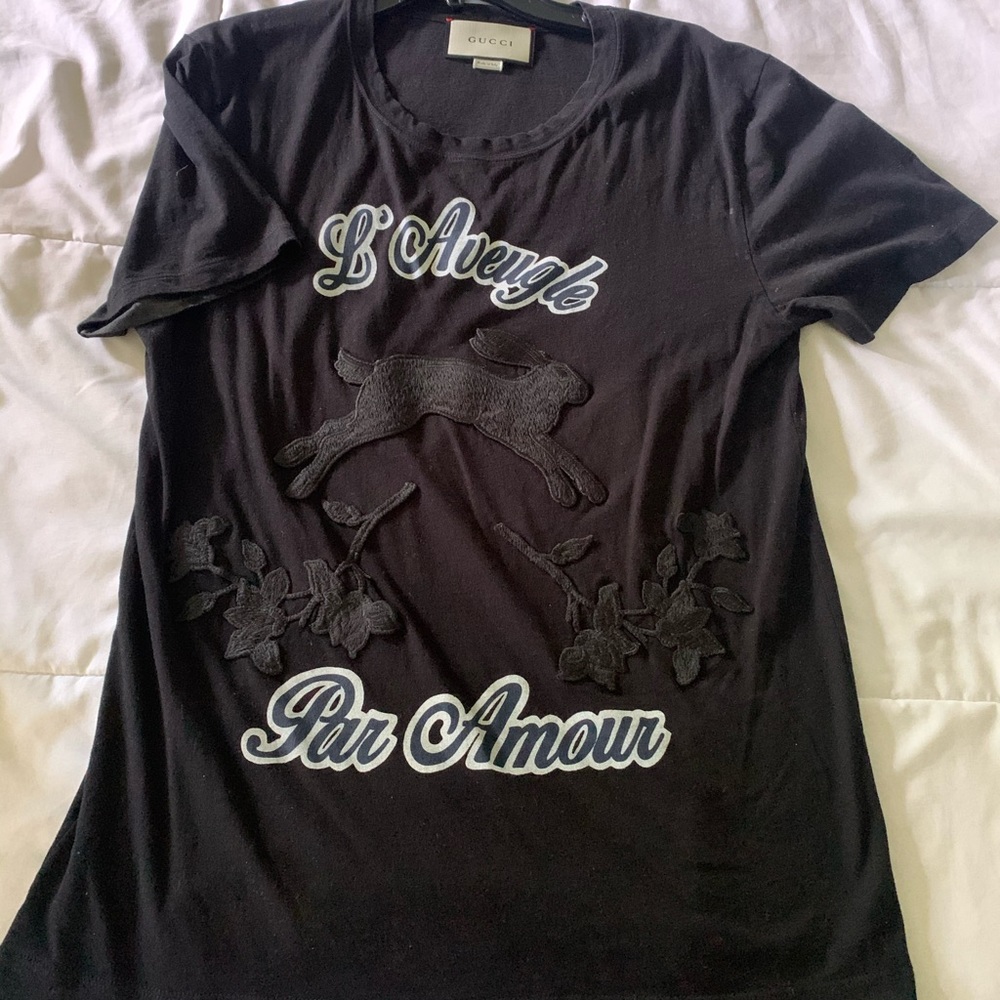 Gucci L’Aveugle Par Amour appliqué t-shirt